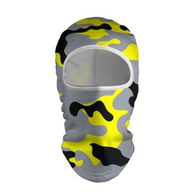 Балаклава 3D с принтом Yellow camouflage в Петрозаводске, 100% полиэстер, ткань с особыми свойствами — Activecool | плотность 150–180 г/м2; хорошо тянется, но при этом сохраняет форму. Закрывает шею, вокруг отверстия для глаз кайма. Единый размер | camouflage | камуфляж | комуфляж