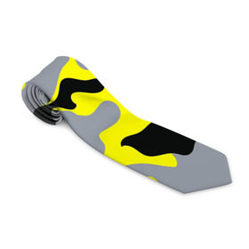Галстук 3D с принтом Yellow camouflage в Петрозаводске, 100% полиэстер | Длина 148 см; Плотность 150-180 г/м2 | camouflage | камуфляж | комуфляж