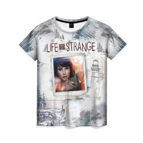 Женская футболка 3D с принтом Max. Life is Strange. в Петрозаводске, 100% полиэфир ( синтетическое хлопкоподобное полотно) | прямой крой, круглый вырез горловины, длина до линии бедер | макс | странная жизнь