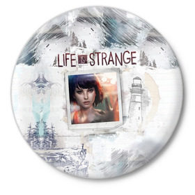 Значок с принтом Max. Life is Strange. в Петрозаводске,  металл | круглая форма, металлическая застежка в виде булавки | макс | странная жизнь