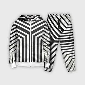 Детский костюм 3D с принтом Кибер Зебра в Петрозаводске,  |  | black and white stripes | geometry | vest | zebra | геометрия | зебра | тельняшка | черно белая полоска