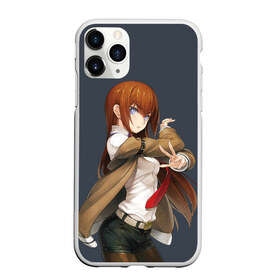 Чехол для iPhone 11 Pro матовый с принтом Kurusi makise Steins gate в Петрозаводске, Силикон |  | Тематика изображения на принте: anime | kristina | kurisu | okabe | sience | stein | steins | steonggate | врата штейна | курису | макисе