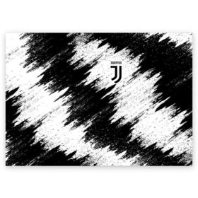 Поздравительная открытка с принтом Juventus в Петрозаводске, 100% бумага | плотность бумаги 280 г/м2, матовая, на обратной стороне линовка и место для марки
 | Тематика изображения на принте: football | juventus | soccer | италия | турин | футбольный | ювентус
