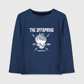 Детский лонгслив хлопок с принтом The Offspring est 1984 в Петрозаводске, 100% хлопок | круглый вырез горловины, полуприлегающий силуэт, длина до линии бедер | offspring | офспринг | оффспринг | рок