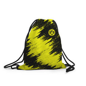 Рюкзак-мешок 3D с принтом FC Borussia Dortmund в Петрозаводске, 100% полиэстер | плотность ткани — 200 г/м2, размер — 35 х 45 см; лямки — толстые шнурки, застежка на шнуровке, без карманов и подкладки | боруссия | дортмунд