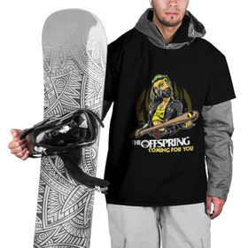 Накидка на куртку 3D с принтом The Offspring, coming for you в Петрозаводске, 100% полиэстер |  | the offspring | офспринг | оффспринг | рок