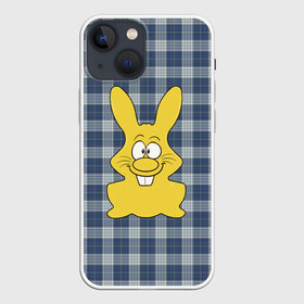 Чехол для iPhone 13 mini с принтом Харитон в Петрозаводске,  |  | желейный заяц | желтый заяц | зайчик | заяц | заяц харитошка | харитон | харитошка
