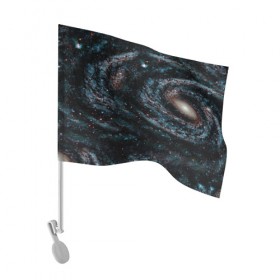 Флаг для автомобиля с принтом Галактика в Петрозаводске, 100% полиэстер | Размер: 30*21 см | abstraction | cosmos | nebula | space | star | universe | абстракция | вселенная | звезды | космос | мир | планеты