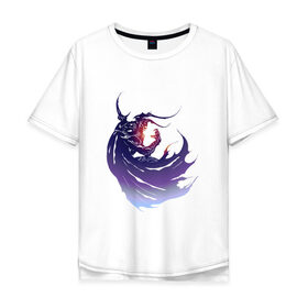 Мужская футболка хлопок Oversize с принтом Final Fantasy IV в Петрозаводске, 100% хлопок | свободный крой, круглый ворот, “спинка” длиннее передней части | Тематика изображения на принте: 