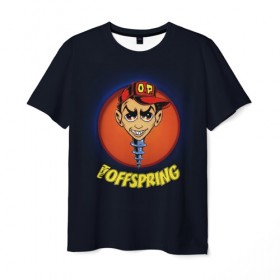 Мужская футболка 3D с принтом The Offspring в Петрозаводске, 100% полиэфир | прямой крой, круглый вырез горловины, длина до линии бедер | 