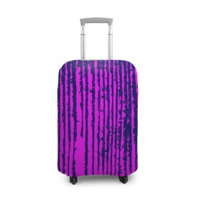 Чехол для чемодана 3D с принтом Pink Underground в Петрозаводске, 86% полиэфир, 14% спандекс | двустороннее нанесение принта, прорези для ручек и колес | 