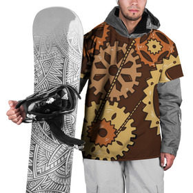Накидка на куртку 3D с принтом Ретро футуристический стиль в Петрозаводске, 100% полиэстер |  | будущие | наука | прошлое | стимпанк | фантастика