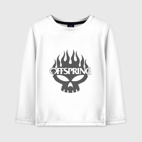 Детский лонгслив хлопок с принтом The Offspring в Петрозаводске, 100% хлопок | круглый вырез горловины, полуприлегающий силуэт, длина до линии бедер | the offspring | офспринг | оффспринг | рок