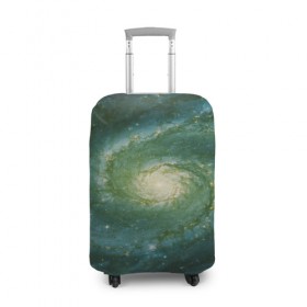Чехол для чемодана 3D с принтом Галактический мир в Петрозаводске, 86% полиэфир, 14% спандекс | двустороннее нанесение принта, прорези для ручек и колес | abstraction | cosmos | nebula | space | star | universe | абстракция | вселенная | звезды | космос | мир | планеты