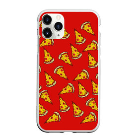 Чехол для iPhone 11 Pro Max матовый с принтом Pizza red в Петрозаводске, Силикон |  | Тематика изображения на принте: fast food | pizza | еда | пицца | фастфуд