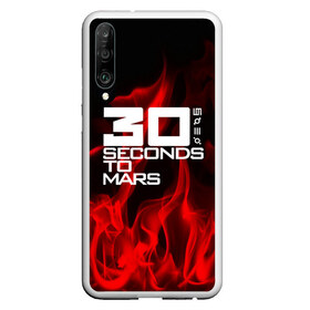 Чехол для Honor P30 с принтом 30 Seconds to Mars in fire в Петрозаводске, Силикон | Область печати: задняя сторона чехла, без боковых панелей | 30 seconds to mars | punk | rock | альтернативный хип хоп | группа | инди поп | музыка | музыкальное произведение | ноты | панк | регги | рок | синти поп