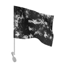 Флаг для автомобиля с принтом Skillet в Петрозаводске, 100% полиэстер | Размер: 30*21 см | punk | rock | skillet | альтернативный хип хоп | группа | инди поп | музыка | музыкальное произведение | ноты | панк | регги | рок | синти поп