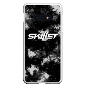 Чехол для Samsung S10E с принтом Skillet в Петрозаводске, Силикон | Область печати: задняя сторона чехла, без боковых панелей | punk | rock | skillet | альтернативный хип хоп | группа | инди поп | музыка | музыкальное произведение | ноты | панк | регги | рок | синти поп