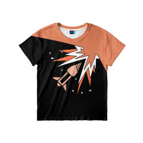 Детская футболка 3D с принтом Rainbow Six | Ash в Петрозаводске, 100% гипоаллергенный полиэфир | прямой крой, круглый вырез горловины, длина до линии бедер, чуть спущенное плечо, ткань немного тянется | siege | осада | радуга шесть | эш