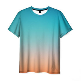 Мужская футболка 3D с принтом Абстракция Градиент Текстура в Петрозаводске, 100% полиэфир | прямой крой, круглый вырез горловины, длина до линии бедер | 