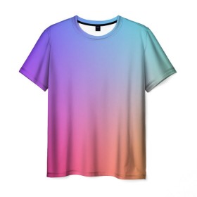 Мужская футболка 3D с принтом Абстракция Градиент Текстура в Петрозаводске, 100% полиэфир | прямой крой, круглый вырез горловины, длина до линии бедер | gradient | разноцветный | яркий