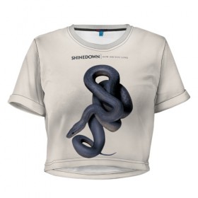 Женская футболка 3D укороченная с принтом how did you love в Петрозаводске, 100% полиэстер | круглая горловина, длина футболки до линии талии, рукава с отворотами | 