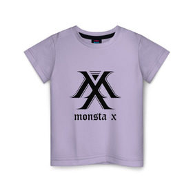 Детская футболка хлопок с принтом MONSTA X_4 в Петрозаводске, 100% хлопок | круглый вырез горловины, полуприлегающий силуэт, длина до линии бедер | monsta x | монст х