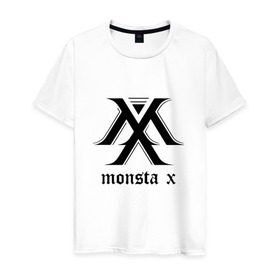 Мужская футболка хлопок с принтом MONSTA X_4 в Петрозаводске, 100% хлопок | прямой крой, круглый вырез горловины, длина до линии бедер, слегка спущенное плечо. | Тематика изображения на принте: monsta x | монст х