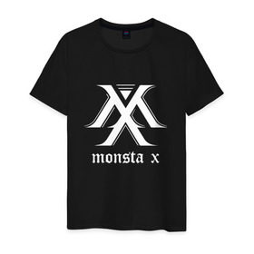 Мужская футболка хлопок с принтом MONSTA X_5 в Петрозаводске, 100% хлопок | прямой крой, круглый вырез горловины, длина до линии бедер, слегка спущенное плечо. | monsta x | монст х