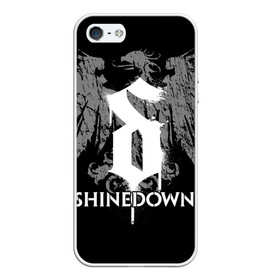 Чехол для iPhone 5/5S матовый с принтом Shinedown в Петрозаводске, Силикон | Область печати: задняя сторона чехла, без боковых панелей | 