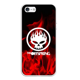 Чехол для iPhone 5/5S матовый с принтом The Offspring в Петрозаводске, Силикон | Область печати: задняя сторона чехла, без боковых панелей | punk | rock | the offspring | альтернативный хип хоп | группа | инди поп | музыка | музыкальное произведение | ноты | огонь | панк | регги | рок | синти поп