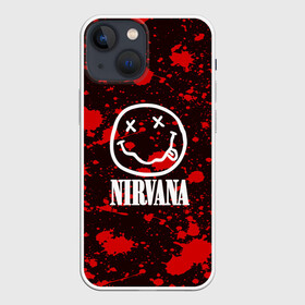 Чехол для iPhone 13 mini с принтом NIRVANA в Петрозаводске,  |  | nirvana | punk | rock | альтернативный хип хоп | группа | инди поп | музыка | музыкальное произведение | ноты | панк | регги | рок | синти поп