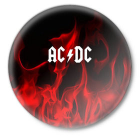 Значок с принтом AC DC в Петрозаводске,  металл | круглая форма, металлическая застежка в виде булавки | ac dc | punk | rock | альтернативный хип хоп | группа | инди поп | музыка | музыкальное произведение | ноты | панк | регги | рок | синти поп