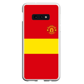 Чехол для Samsung S10E с принтом Manchester United в Петрозаводске, Силикон | Область печати: задняя сторона чехла, без боковых панелей | england | football | logo | manchester united | sport | англия | арт | лига | лого | манчестер юнайтед | спорт | текстура | фк | футбол | футбольный клуб | эмблема