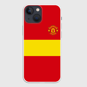 Чехол для iPhone 13 mini с принтом Manchester United в Петрозаводске,  |  | england | football | logo | manchester united | sport | англия | арт | лига | лого | манчестер юнайтед | спорт | текстура | фк | футбол | футбольный клуб | эмблема