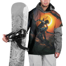 Накидка на куртку 3D с принтом Shadow of the Tomb Raider в Петрозаводске, 100% полиэстер |  | croft | lara | raider | tomb | гробниц | крофт | лара | расхитительница