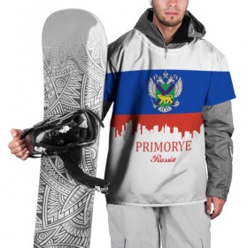 Накидка на куртку 3D с принтом PRIMORYE (Приморье) в Петрозаводске, 100% полиэстер |  | Тематика изображения на принте: 