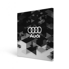 Холст квадратный с принтом Audi sport geometry в Петрозаводске, 100% ПВХ |  | audi | auto | automobile | car | carbon | machine | motor | motor car | sport car | автомашина | ауди | бренд | легковой автомобиль | марка | спортивный автомобиль | тачка