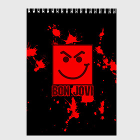 Скетчбук с принтом Bon Jovi в Петрозаводске, 100% бумага
 | 48 листов, плотность листов — 100 г/м2, плотность картонной обложки — 250 г/м2. Листы скреплены сверху удобной пружинной спиралью | Тематика изображения на принте: bon jovi | альбом | арена | бон | бон джови | глэм | группа | джови | джон | метал | музыка | надпись | песни | поп | попрок | рок | рокер | смайл | солист | софт | стена | хард | хеви | хевиметал