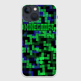 Чехол для iPhone 13 mini с принтом Minecraft в Петрозаводске,  |  | minecraft | miner | игра | инди | компьютерная | майнкрафт | мир | открытый | шахта | яркие