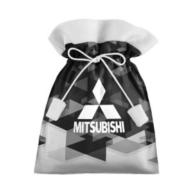 Подарочный 3D мешок с принтом Mitsubishi sport geometry в Петрозаводске, 100% полиэстер | Размер: 29*39 см | Тематика изображения на принте:  машина | марка | митсубиси