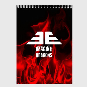 Скетчбук с принтом IMAGINE DRAGONS в Петрозаводске, 100% бумага
 | 48 листов, плотность листов — 100 г/м2, плотность картонной обложки — 250 г/м2. Листы скреплены сверху удобной пружинной спиралью | imagine dragons | punk | rock | альтернативный хип хоп | группа | инди поп | музыка | музыкальное произведение | ноты | панк | регги | рок | синти поп