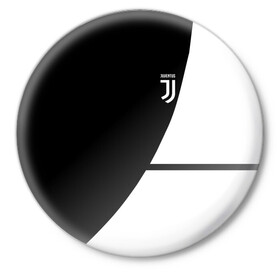 Значок с принтом JUVENTUS / ЮВЕНТУС в Петрозаводске,  металл | круглая форма, металлическая застежка в виде булавки | Тематика изображения на принте: fc | football | fotball club | juventus | sport | спорт | спортивные | униформа | фирменые цвета | фк | футбол | футбольный клуб | ювентус