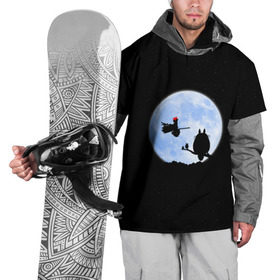 Накидка на куртку 3D с принтом Totoro and the moon в Петрозаводске, 100% полиэстер |  | anime | moon | myneighbortotoro | night | stars | totoro | аниме | звезды | канта | кодомо | котобус | кусакабэ | луна | мэй | ночь | сусуватари | тацуо | тоторо | хаяомиядзаки | ясуко