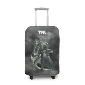 Чехол для чемодана 3D с принтом TFK Incomplete в Петрозаводске, 86% полиэфир, 14% спандекс | двустороннее нанесение принта, прорези для ручек и колес | tfk | thousand foot krutch