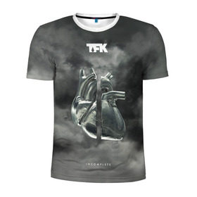 Мужская футболка 3D спортивная с принтом TFK Incomplete в Петрозаводске, 100% полиэстер с улучшенными характеристиками | приталенный силуэт, круглая горловина, широкие плечи, сужается к линии бедра | tfk | thousand foot krutch