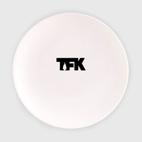 Тарелка с принтом TFK logo black в Петрозаводске, фарфор | диаметр - 210 мм
диаметр для нанесения принта - 120 мм | Тематика изображения на принте: tfk | thousand foot krutch