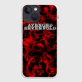 Чехол для iPhone 13 mini с принтом AVENGED SEVENFOLD | ЭВЕНДЖЕТ СЭВЭНФОЛД в Петрозаводске,  |  | avenged sevenfold | metal | rock | sevenfold | группа | отомщенный | отомщенный семикратно | рок | рокеры