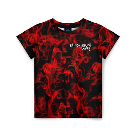 Детская футболка 3D с принтом Bloodhound Gang в Петрозаводске, 100% гипоаллергенный полиэфир | прямой крой, круглый вырез горловины, длина до линии бедер, чуть спущенное плечо, ткань немного тянется | альтернативный | американская | глэм | готик | гранж | метал | музыка | пост | рок группа | хард