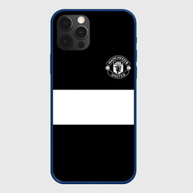 Чехол для iPhone 12 Pro Max с принтом FC Manchester United в Петрозаводске, Силикон |  | Тематика изображения на принте: black   white | england | football | logo | manchester united | sport | англия | арт | лига | лого | манчестер юнайтед | спорт | текстура | фк | футбол | футбольный клуб | черно белый | эмблема